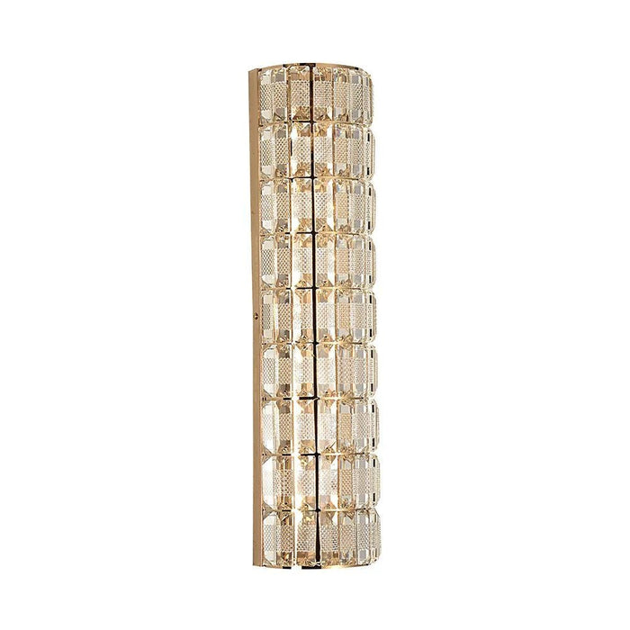 Concetta LED Wall Bracket-Steel+Metal-Gold -= 13x13x59-With 2-Year Warranty