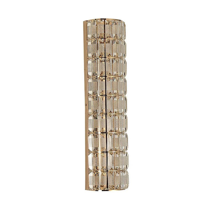 Concetta LED Wall Bracket-Steel+Metal-Gold -= 13x13x59-With 2-Year Warranty