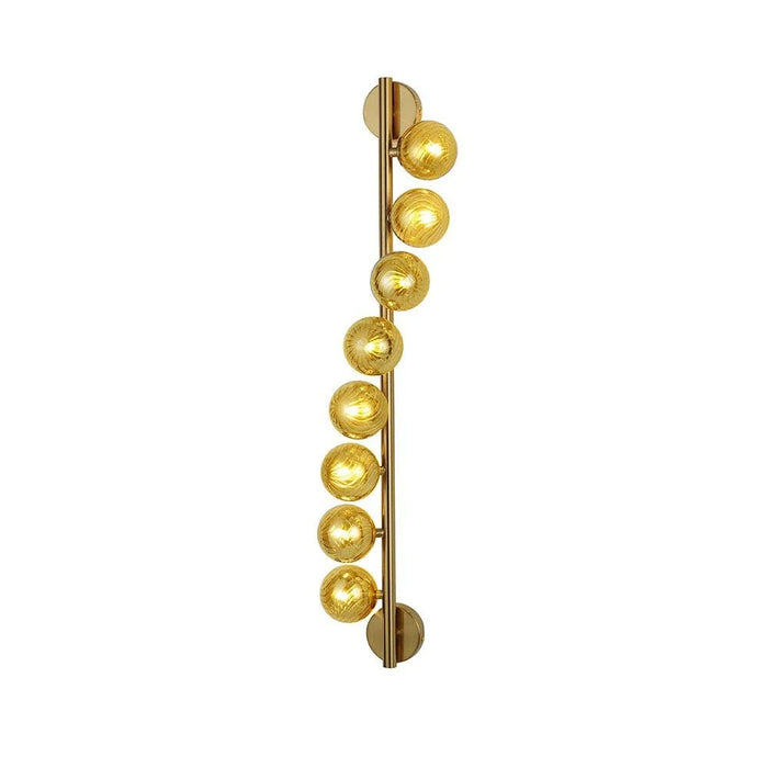 Kiara Wall Bracket-Metal+Glass-D80x18xH12-Antique Brass-With 2-Year Warranty