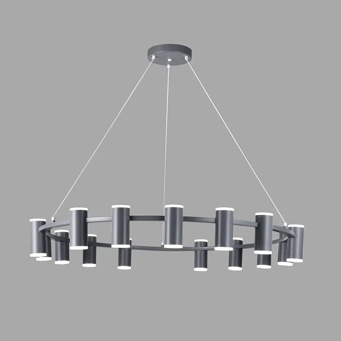 Luca LED Pendant Chandelier-Metal+Acrylic-L80xW80xH15-Grey-With 2-Year Warranty