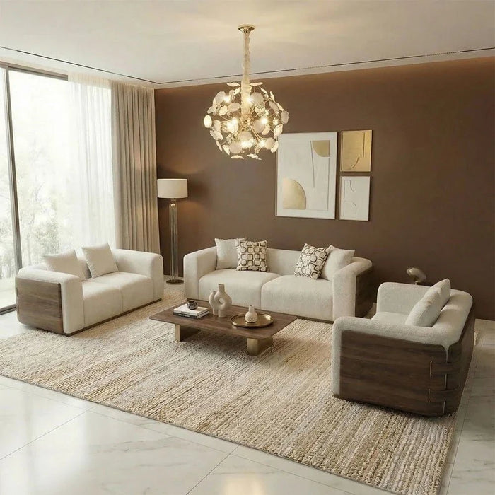 Roma Chandelier-Ceramic+Metal+Crystal-Golden-D60xH120xW60