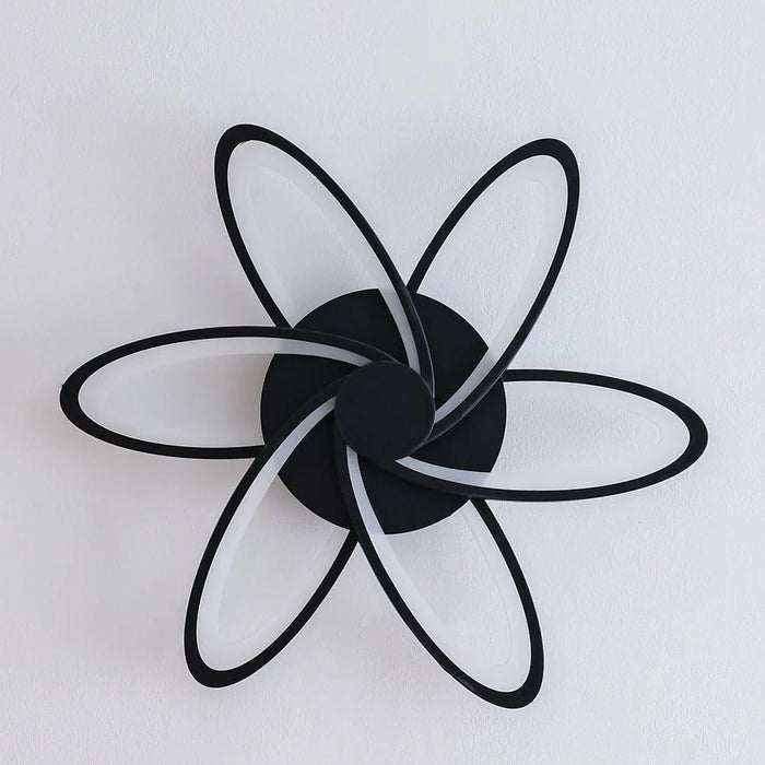 Ayrum LED Flushmount - Iron+Acrylic -  Black - 71 cm