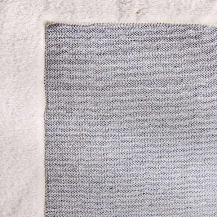Plain Plush Solid Soft Fur Rugs 80X150 Pearl White