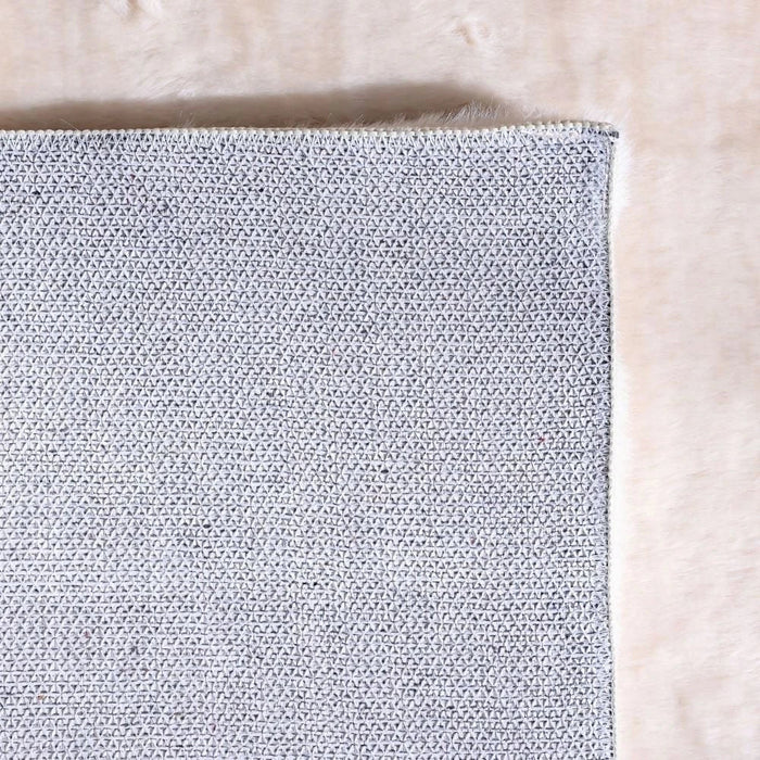 Plain Plush Solid Soft Fur Rugs 160x230 Peal White
