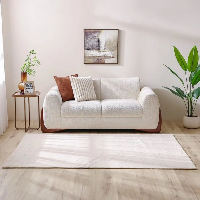 Plain Plush Solid Soft Fur Rugs 160x230 Peal White