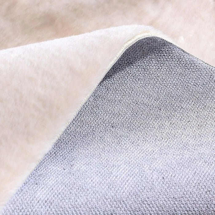 Plain Plush Solid Soft Fur Rugs 200x300 Peal White