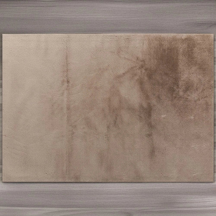 Plain Plush Solid Soft Fur Rugs 80X150 Cream