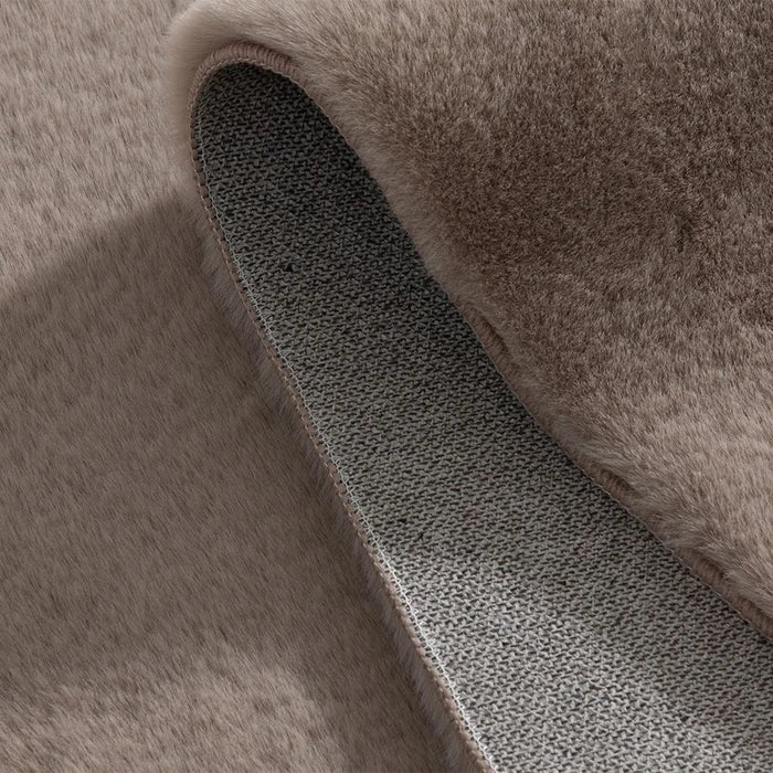 Plain Plush Solid Soft Fur Rugs 80X150 Cream
