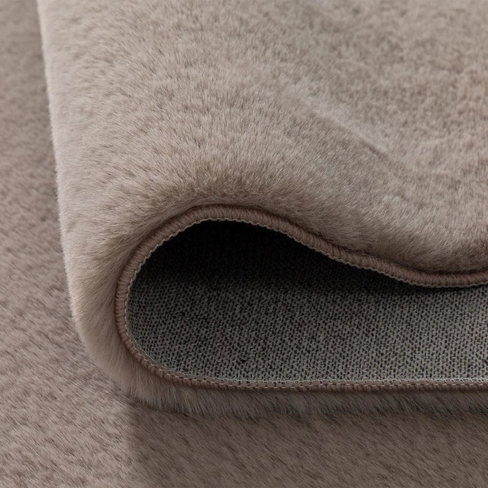 Plain Plush Solid Soft Fur Rugs 120X180 Cream
