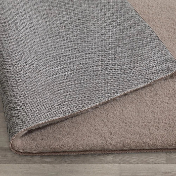 Plain Plush Solid Soft Fur Rugs 160x230 Cream