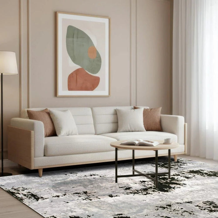 Harmony Modern Distressed Rugs 160X230 Olive Green
