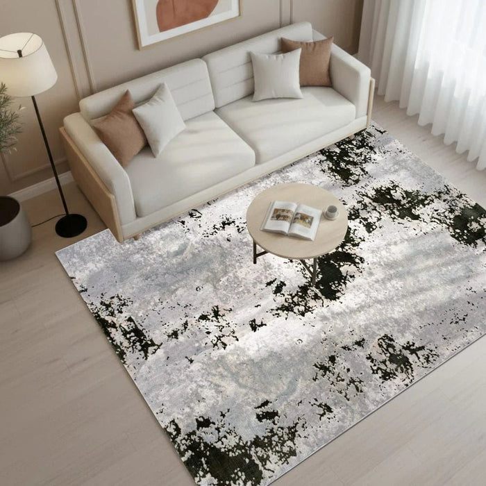 Harmony Modern Distressed Rugs 240X340 Olive Green
