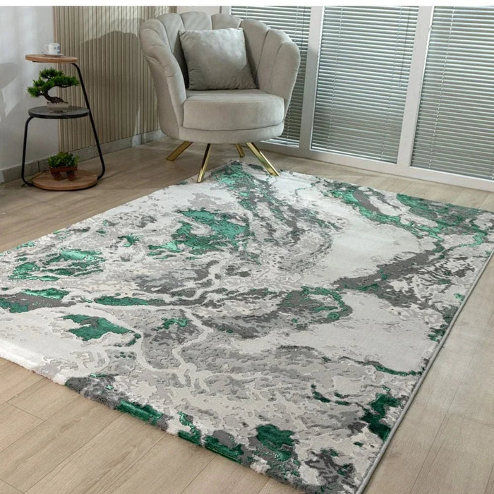 Harmony Modern Distressed Rugs 160X230 Green