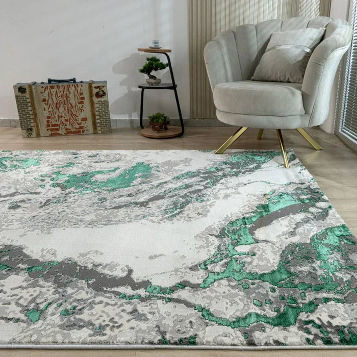 Harmony Modern Distressed Rugs 160X230 Green