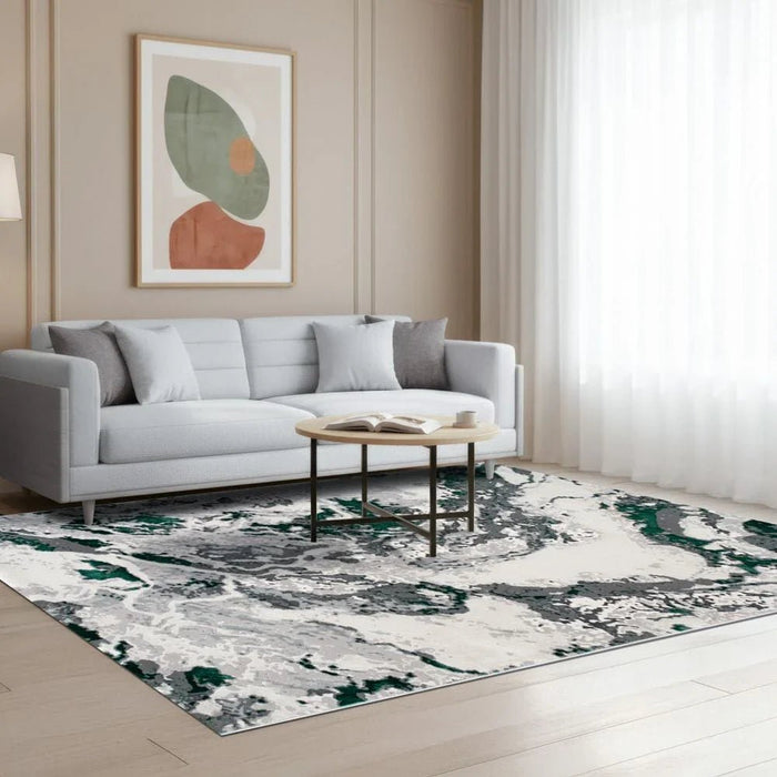 Harmony Modern Distressed Rugs 160X230 Green