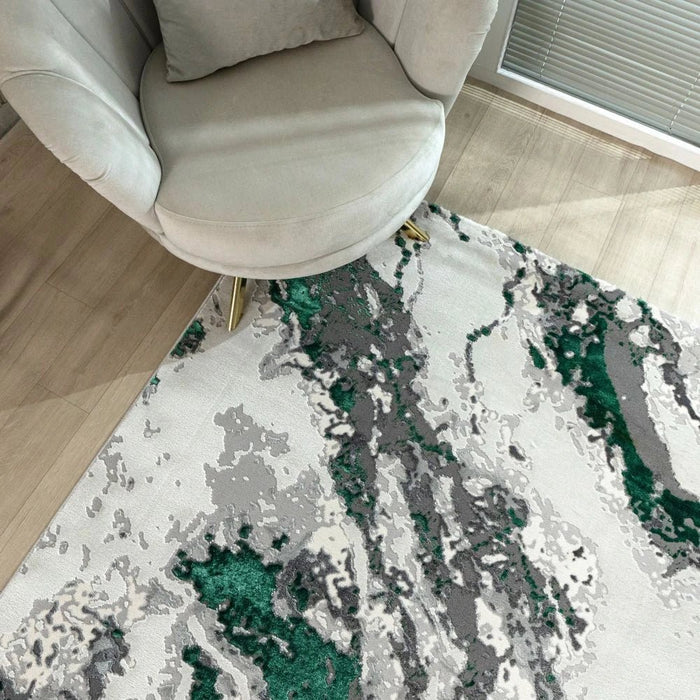 Harmony Modern Distressed Rugs 200X300 Green