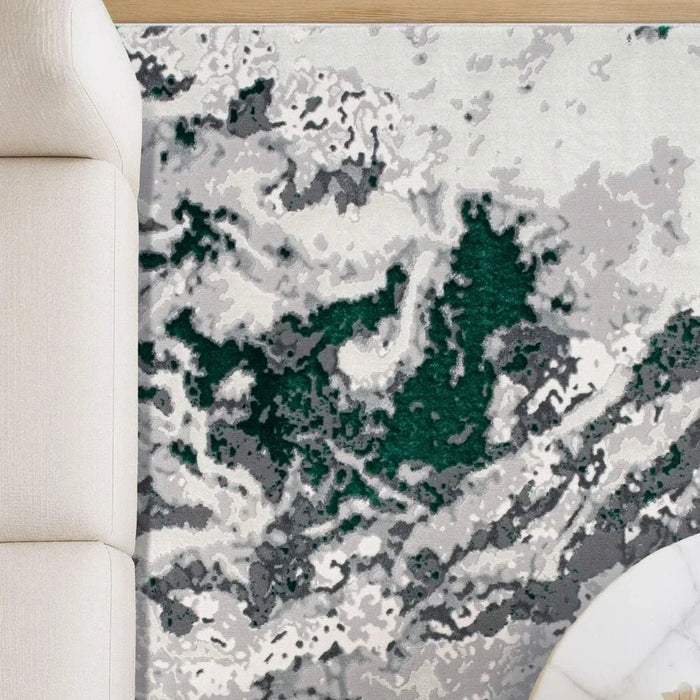 Harmony Modern Distressed Rugs 240X340 Green