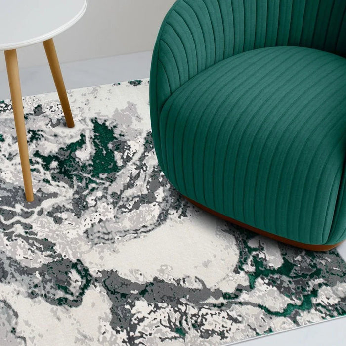 Harmony Modern Distressed Rugs 240X340 Green