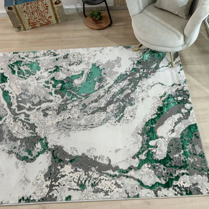 Harmony Modern Distressed Rugs 240X340 Green