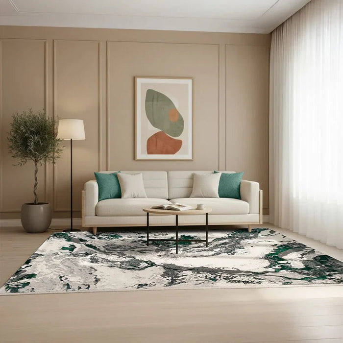 Harmony Modern Distressed Rugs 240X340 Green