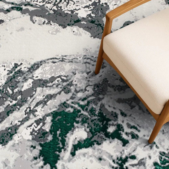 Harmony Modern Distressed Rugs 240X340 Green