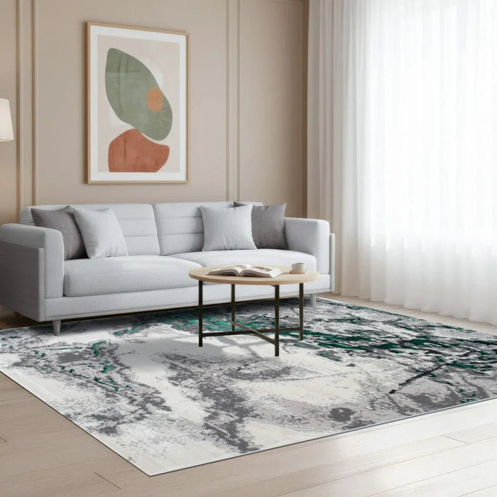Harmony Modern Distressed Rugs 160X230 Turquoise