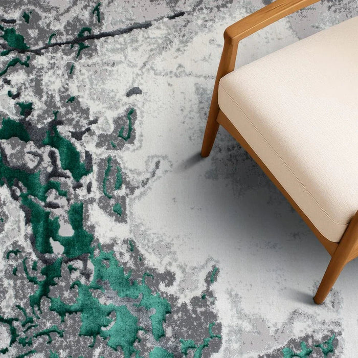 Harmony Modern Distressed Rugs 160X230 Turquoise