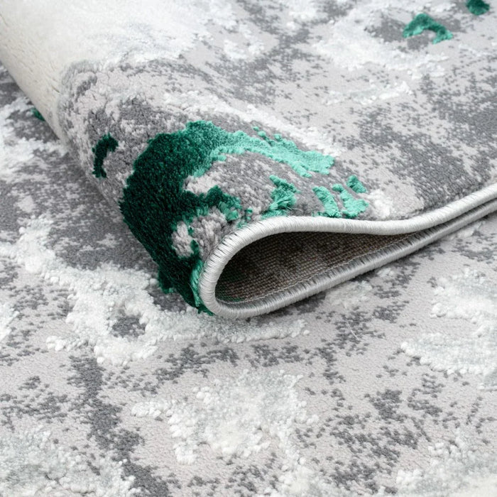 Harmony Modern Distressed Rugs 160X230 Turquoise
