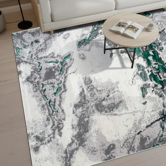 Harmony Modern Distressed Rugs 200X300 Turquoise