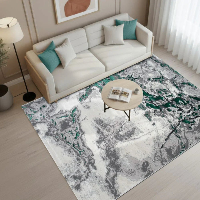 Harmony Modern Distressed Rugs 240X340 Turquoise