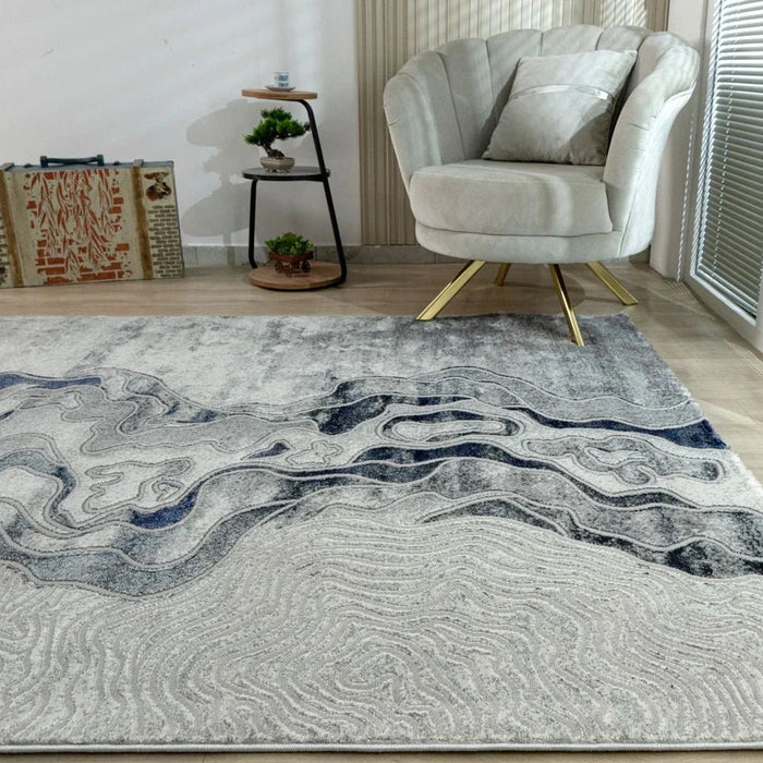 Harmony Modern  Abstracts Rugs 160X230 Blue