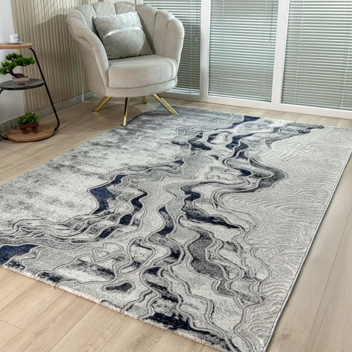Harmony Modern  Abstracts Rugs 160X230 Blue