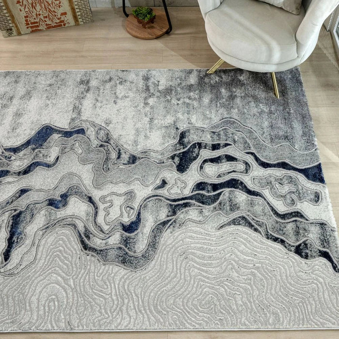 Harmony Modern Abstracts Rugs 240X340 Blue