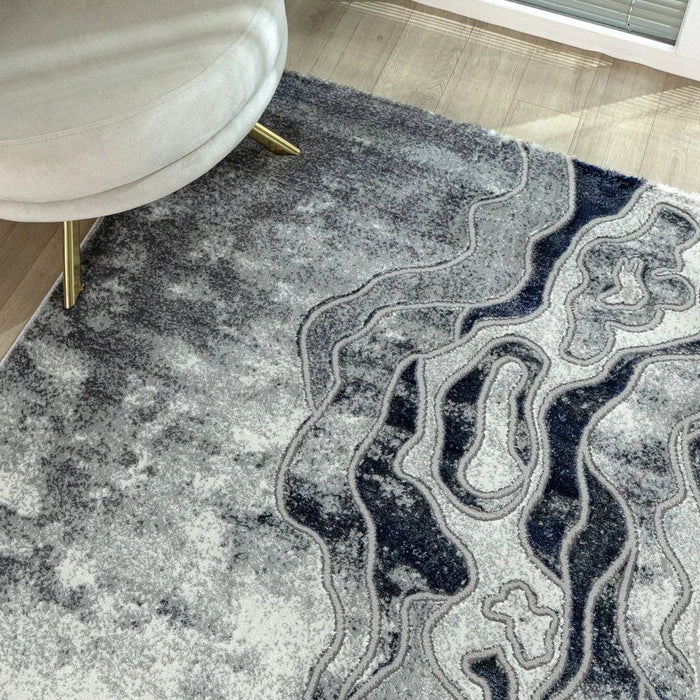 Harmony Modern Abstracts Rugs 240X340 Blue