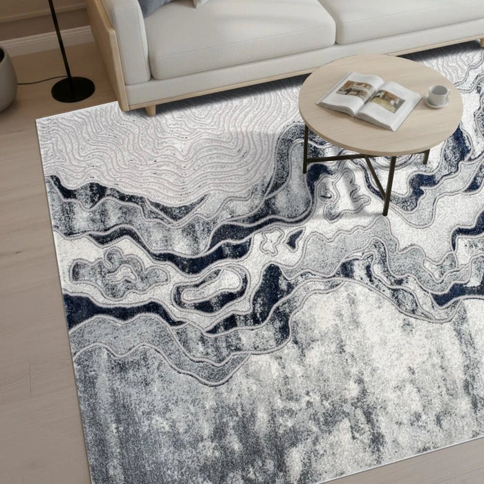 Harmony Modern Abstracts Rugs 240X340 Blue