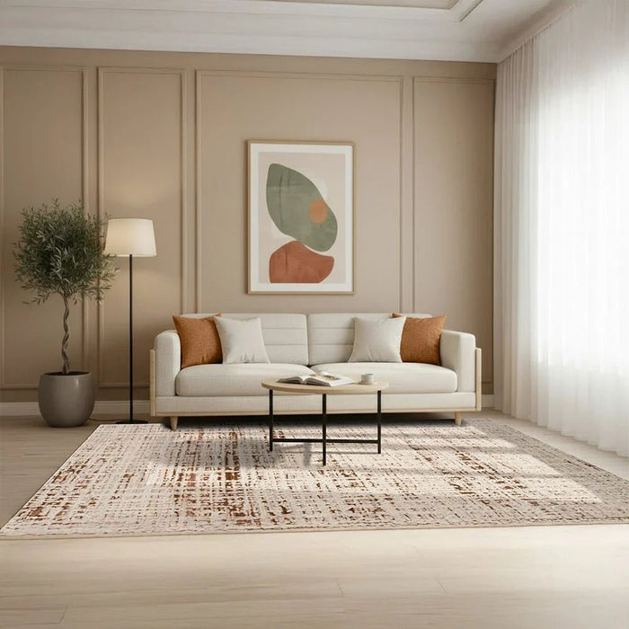 Harmony Modern Distressed Rugs 240X340 Brown