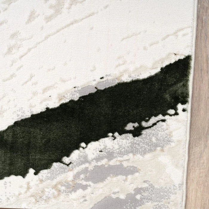 Harmony Modern Abstracts Rugs 160X230 White Olv Green