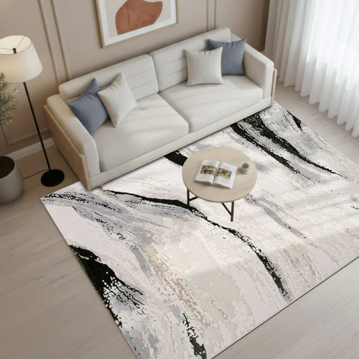 Harmony Modern Abstracts Rugs 160X230 White Olv Green