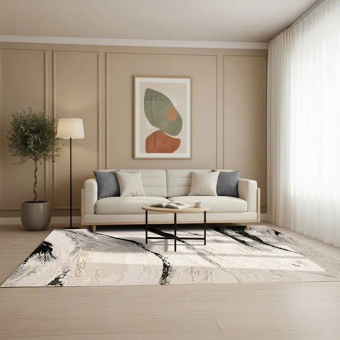 Harmony Modern Abstracts Rugs 160X230 White Olv Green