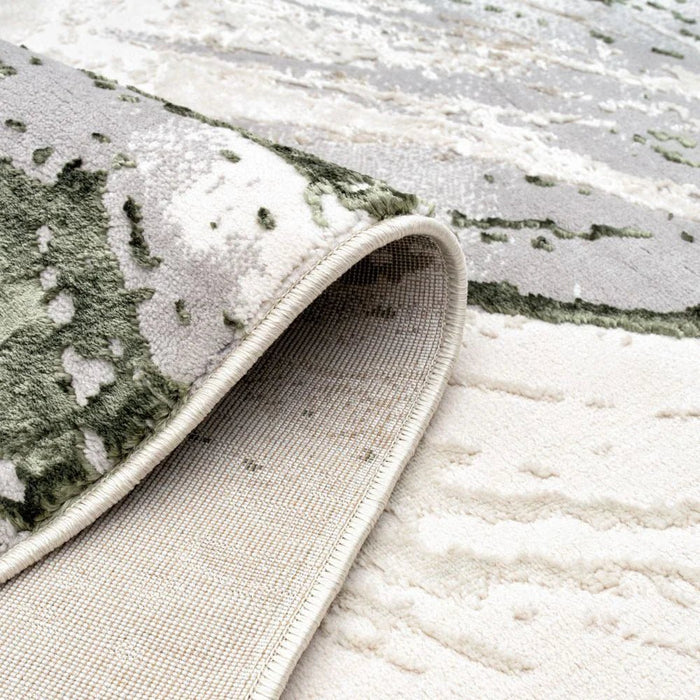Harmony Modern Abstracts Rugs 160X230 White Olv Green