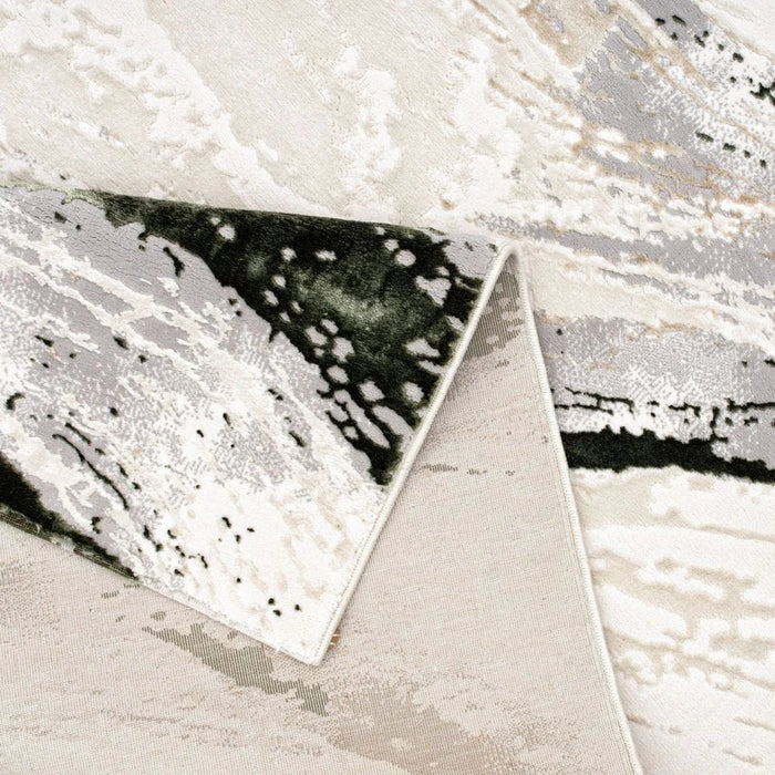 Harmony Modern Abstracts Rugs 160X230 White Olv Green