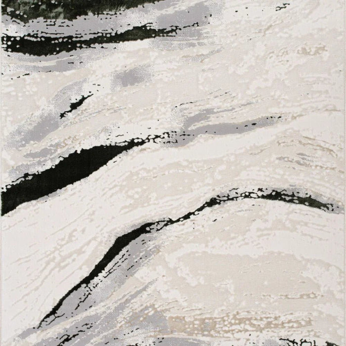 Harmony Modern Abstracts Rugs 160X230 White Olv Green