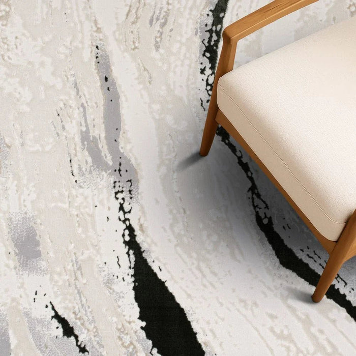 Harmony Modern Abstracts Rugs 160X230 White Olv Green
