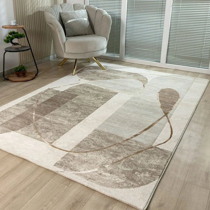 Harmony Modern  Abstracts Rugs 240X340 Cream