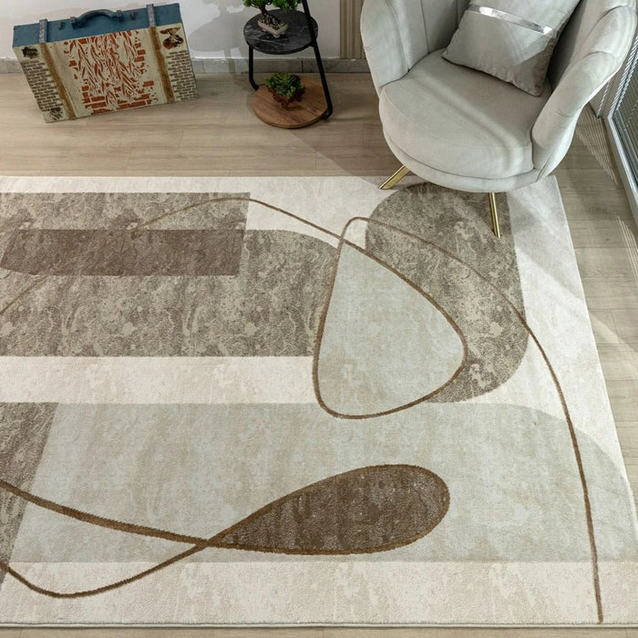 Harmony Modern  Abstracts Rugs 240X340 Cream