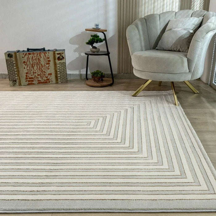 Harmony Modern Geometrics Rugs 200X300 White