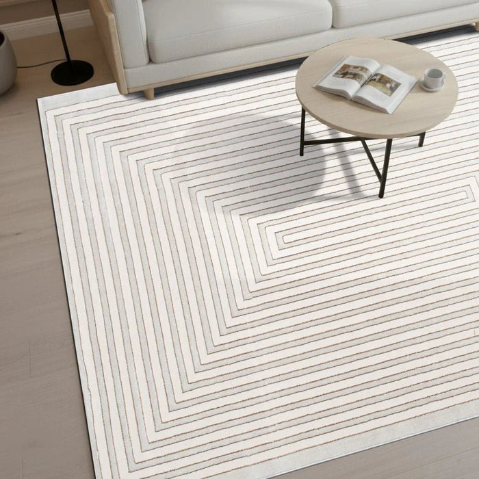 Harmony Modern Geometrics Rugs 200X300 White