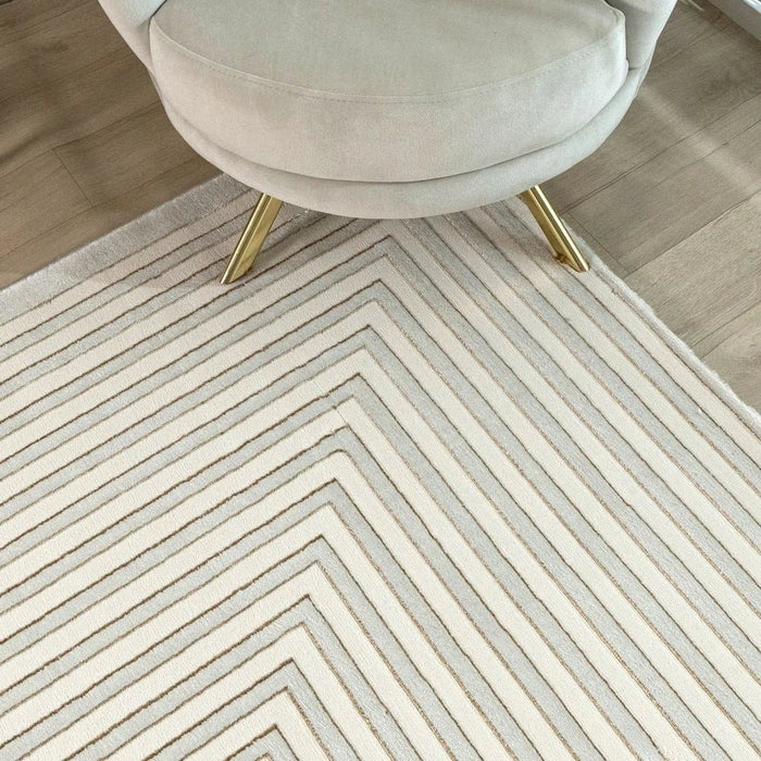 Harmony Modern Geometrics Rugs 240X340 White