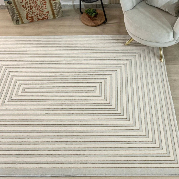 Harmony Modern Geometrics Rugs 240X340 White