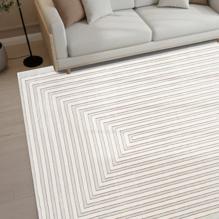 Harmony Modern Geometrics Rugs 240X340 White